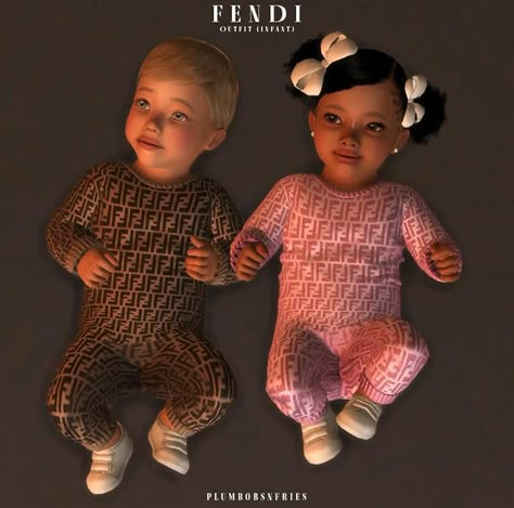 Fendi Outfit, Sims 4 Toddler Clothes, Sims 4 Tsr, Sims Baby, Sims 4 Challenges, Sims 4 Cc Kids Clothing, The Sims 4 Pc, Free Sims 4, The Sims 4 Packs