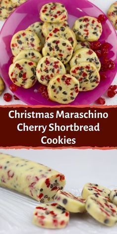 Cherry Shortbread Cookie Recipe | Best christmas desserts, Cherry cookies, Christmas food Maraschino Cherry Shortbread Cookies, Cherry Shortbread Cookies, Cherry Shortbread, Icebox Cookies, Best Christmas Desserts, Cherry Cookies, Maraschino Cherries, Shortbread Cookie Recipe, Shortbread Cookie