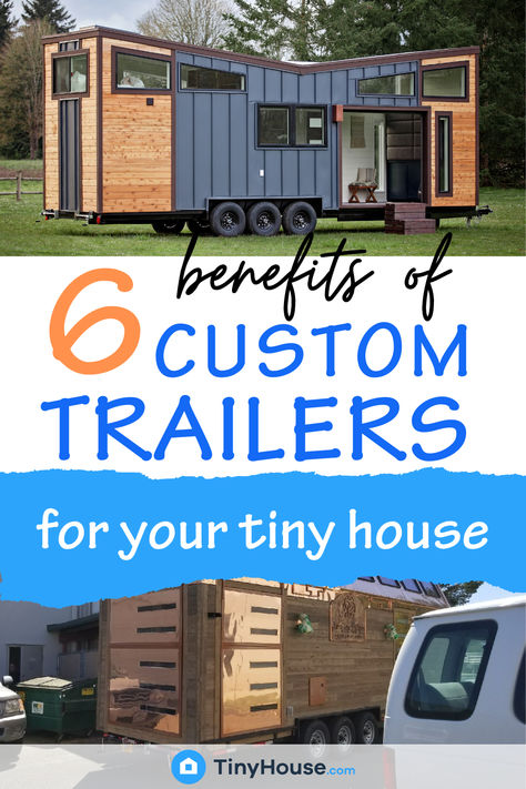 Discover the top 6 benefits of custom trailers for your tiny home! From maximizing space to ensuring your tiny house is road-ready, custom trailers offer tailored solutions that fit your unique needs. Enjoy better durability, increased safety, and the freedom to design a foundation that supports your tiny living dreams. Whether you're planning to travel or settle down, understanding the benefits of custom trailers is key to making the most out of your tiny home adventure! Tiny House Trailer, Custom Trailers, Tiny House Inspiration, Tiny House Interior, Tiny Home, Tiny House Design, Tiny Living, Maximize Space, Tiny Homes