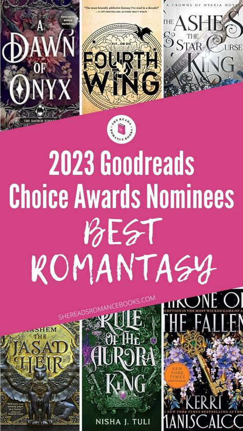 Goodreads Choice Awards 2023: Best Romantasy of the Year – She Reads Romance Books Good Fantasy Romance Books, 2024 Romance Books, Best Romantasy Books, Romantasy Book Recs, Romantasy Books To Read, Romance Books 2023, Romantasy Book Recommendations, Mm Romance Books, Romantic Fantasy Books