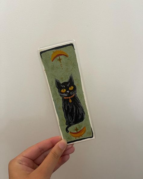 witchy cat vibes ✨🐈‍⬛ slide for prices hand painted bookmark 2x6 laminated for protection dm to order your own customized bookmark 🤍 Witchy Cat, Art Inspo, Black Cat, Christmas Gift, Christmas Gifts, Hand Painted, Christmas, Gifts, Quick Saves