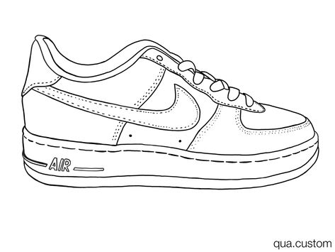 Nike Air Force 1 Drawing, Air Force 1 Drawing, Nike Air Force 1, Air Force 1, Nike Air Force, Air Force, Nike Air, Force, Nike