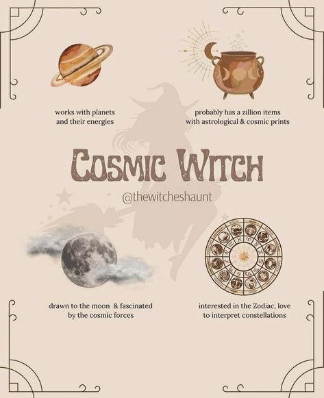 Cosmo Witch, White Witch Aesthetic, Types Of Witches, Types Of Witchcraft, Cosmic Witch, Lunar Witch, Witch Room, Witch Rituals, Wiccan Magic