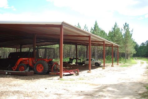 Tractor-Sheds Tractor Shed Ideas, Tractor Shed, Shed Building, Farm Shed, On The Farm, The Farm, Tractor, Gazebo, You Must