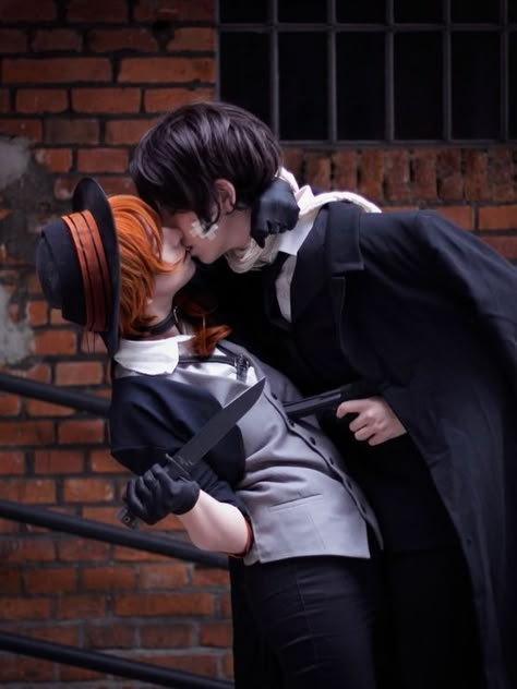 Chuuya Nakahara Cosplay, Soukoku Cosplay, Chūya Nakahara, Taekook Edit, Couples Cosplay, Couple Cosplay, Models To Draw, Osamu Dazai, Dazai Bungou Stray Dogs