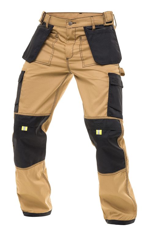 PRICES MAY VARY. These Trousers Made from Durable A-Grade Thick 100 Percent Cotton having Ultra Storng Cordura Material Fabric. It has Wide Belt Loops and Heavy-Duty Brass Ratcheting Zipper. Construction Pants Feature Multiple Pockets to Help You Carry Your Equipment. Utility Pants Feature 8 Multifunctional Pockets and A Hammer Loop. Two Holster Pockets, Two Front Hand-Pockets, Two Thigh Pockets to Hold Your Equipment, Two Back Pockets and Two Knee Pad Pockets. Adjustable kneepads and reinforced utility pockets, side pockets, ankle cuffs, and belt loops keep you agile, comfortable, and protected on the most aggressive jobsites. A great choice for doing work around the house or in the yard These work pants for men also feature a metal zipper fly and metal buttons for more durability, and ar Construction Clothes, Construction Pants, Construction Outfit, Hiking Style, Mens Tactical Pants, Men's Uniforms, Mens Work Pants, Military Pants, Safety Clothing