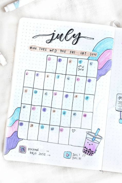 Calendar Notebook Ideas, Calendar Notes Ideas, Diary Calendar Ideas, May Calender Aesthetic, How To Make A Calendar In A Notebook, Notebook Calendar Ideas, Diy Calendar Ideas Notebooks, Homemade Calendar Ideas, Calendar Journal Ideas