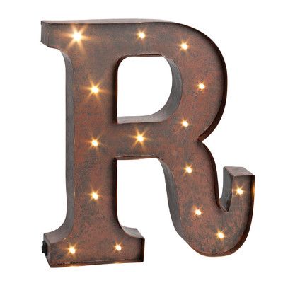 Sterling Inc LED Lighted Metal Letter & Reviews | Wayfair.ca Prom Letters, Marquee Letters Decor, Galvanized Letters, Flameless Candles With Timer, Metal Wall Letters, Letter Wall Decor, Diy Wand, Wall Decor Lights, Lead Metal