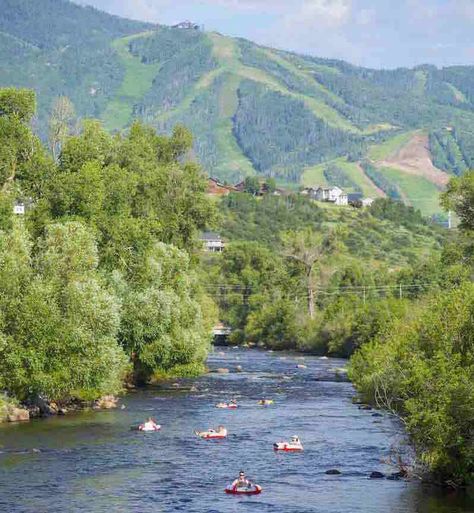 steamboat summer tubing Steamboat Springs Colorado Summer, Summer Tube, Steamboat Springs Colorado, Moving To Colorado, Tubing River, Colorado Summer, Ski Mountain, Best Ski Resorts, Northern Colorado