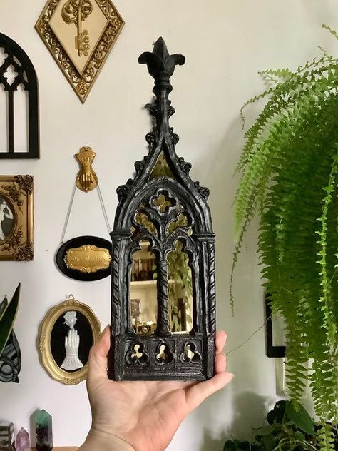 Wall Art – A Familiar Spirit Goth Decor Diy, Gothic Arch, Kid Friendly Halloween, Victorian Frame, Goth Home, Goth Decor, Arch Mirror, Wall Art Collection, Dreamy Room