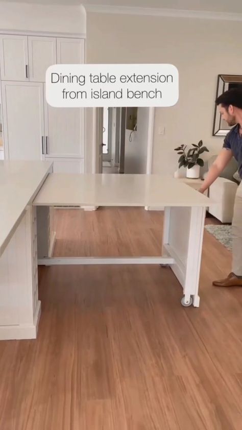 Grace (@lovefordesigns) posted on Instagram • Dec 26, 2021 at 2:46pm UTC Doorless Closet, Dining Table Extension, Ryan Homes, Money Pit, Folding Dining Table, Kitchen Island Table, Island Bench, Table Extension, Diy Kitchen Renovation