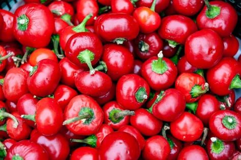 Things To Do With Cherry Peppers: 5 Ideas Cherry Pepper Recipes, Bacon Wrapped Peppers, Cherry Peppers, Red Pepper Recipes, Baking Pans Set, Asparagus Beans, Sheet Pan Suppers, Lemon Mint, Pickle Jars