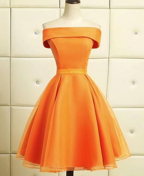 Homecoming Dresses Knee Length, Orange Homecoming Dresses, Short Homecoming Dresses, Dress 2022, Short Prom Dress, Dress 2024, Short Bridesmaid Dresses, Party Dress Short, Cocktail Party Dress