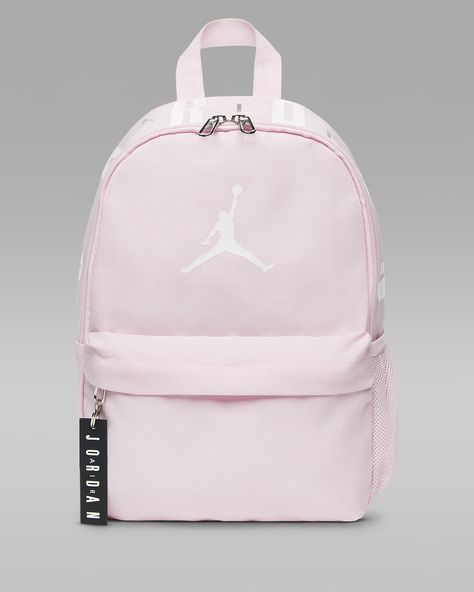 Pink Nike Backpack, Nike Backpacks, Jordan Backpack, Pink School Bags, Pretty Backpacks, Nike Backpack, All Jordans, American Flag Wallpaper, Pink Nikes