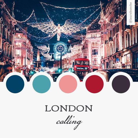 Brand Moodboard: London Calling - Laura Busche London Colour Palette, London Color Palette, London Moodboard, Photo Color Palette, Free Assets, Brand Moodboard, Next Brand, City And Colour, London Brands