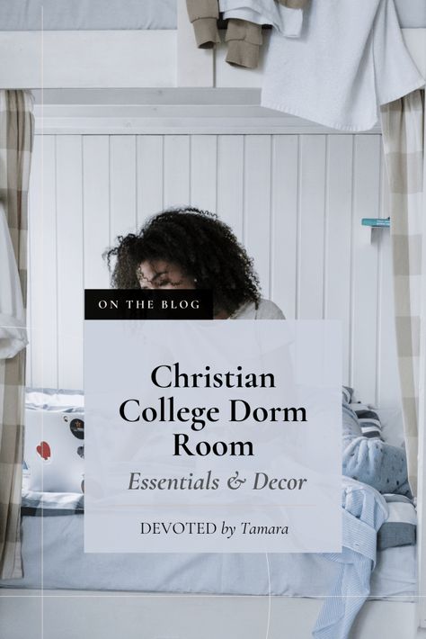 Christian College Dorm Room Essentials And Decor - DEVOTED Christian Dorm Room Ideas, Christian College Dorm, Best Study Bible, He Reads Truth, She Reads Truth Bible, College Dorm Room Essentials, Study Essentials, Before I Sleep, Christian College