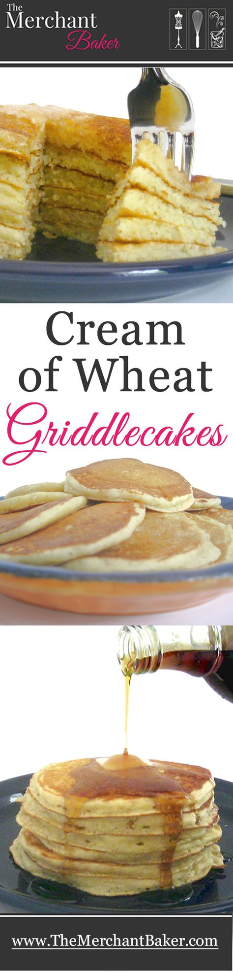 Easy Pancakes, Pancakes Pancakes, Griddle Cakes, Wheat Pancakes, Healthy Pancakes, Cream Of Wheat, Wheat Recipes, Break Fast, Pancakes Easy