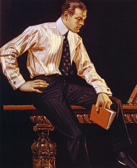 Joseph Leyendecker's Arrow Collared Men Leyendecker Art, Joseph Christian Leyendecker, Shirt Collars, Old Paintings, Norman Rockwell, Look Younger, Book Inspiration, Art Studies, Pretty Art