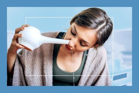 How to Use a Neti Pot Safely to Treat Congestion Relieve Congestion, Paranasal Sinuses, Relieve Sinus Pressure, Sinus Cavities, Neti Pot, Constant Headaches, Health Chart, Nose Cleaner, Nasal Cavity