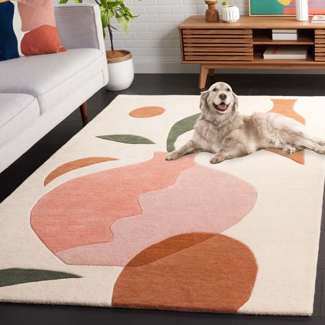 The west coast chic vibe of LA will shimmer through your home or office with the California Cool area rugs from the Rodeo Drive Collection. Modern Wool Rugs, Elegant Centerpieces, Rodeo Drive, Pink Round, Round Rug, Pile Rug, Cozy Space, Cool Rugs, Indoor Rugs