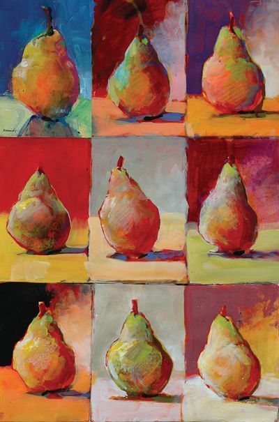 Acrylic painting techniques with Robert Burridge Bob Burridge, Robert Burridge, Pear Art, Art Demo, Fruit Painting, Acrylic Painting Techniques, School Art Projects, High School Art, Daily Painting