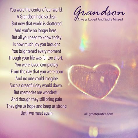 Birthday In Heaven Quotes, Grandson Quotes, Quotes About Grandchildren, Happy Birthday In Heaven, Grandparents Quotes, Loved One In Heaven, Until We Meet Again, Sympathy Quotes, Birthday In Heaven