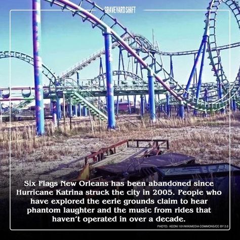 Allegedly Haunted Amusement Parks And Attractions Anyone Can Visit Today Six Flags New Orleans, Six Flags Great Adventure, Disneyland Main Street, Floating Hotel, Haunted Attractions, Haunted History, Haunted Castle, Good Anime Series, City People