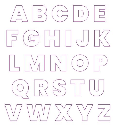 Alphabet Stencils Printables, Alphabet Design Fonts, Letter Stencils To Print, Fancy Fonts Alphabet, Cute Fonts Alphabet, Alphabet Letters To Print, Bubble Letter Fonts, Fonts Handwriting Alphabet, Lettering Styles Alphabet