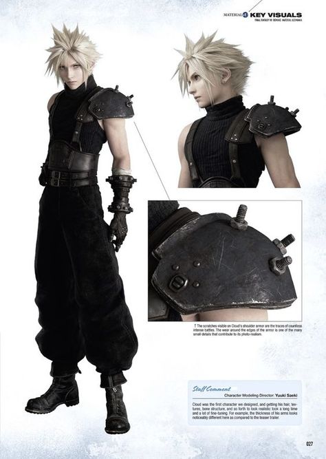 Final Fantasy Cloud Strife, Character Details, Final Fantasy Cloud, Final Fantasy Collection, Fantasy Posters, Terra Nova, Final Fantasy Vii Remake, Final Fantasy Art, Fantasy Collection