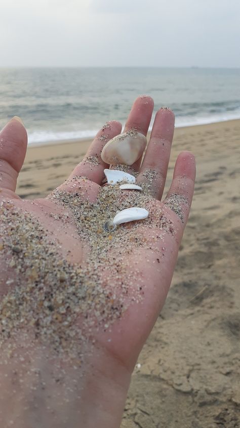 #sand#hand#beach#seashells#seawater. Perfect screen lock Sand In Hand, Beach Seashells, Screen Lock, Hand Pictures, Illustration Ideas, Aesthetic Pics, Beach View, Beach Sand, Ants