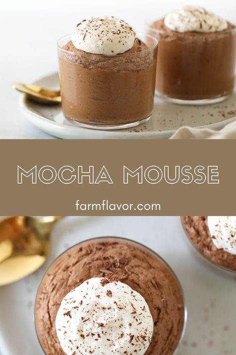 Mocha Mousse Filling, Coffee Mousse Recipe, Coffee Mousse, Espresso And Cream, International Desserts, Mocha Mousse, Chocolate Espresso, Delicious Coffee, Mousse Recipes