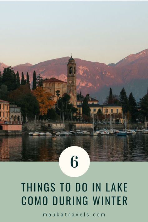 Wondering what to see in Lake Como during winter? Check our blog for the ultimate list of the best things to do in Lake Como during winter, along with many useful travel tips to organise your holidays. #italy #lakecomo #travelguide Como Italy Winter, Lake Como In Winter, Lake Como Italy Winter, Lake Como Day Trip, Lake Como Winter, Milan In Winter, Lake Como Day Trip From Milan, Milan And Lake Como Itinerary, Lake Como On A Budget