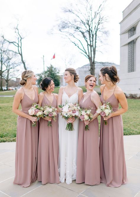 Flowers For Pink Bridesmaid Dresses, Bridesmaids Dresses Dusty Pink, Ash Rose Bridesmaid Dress, Dust Pink Bridesmaid Dress, Bridesmaids Dresses Dusty Rose, Bridesmaids Dresses Mauve, Dusty Rose Bridesmaid Dress Summer, Blush Pink Bridesmaid Dresses Dusty Rose Wedding Bouquets, Dusty Rose Bouquet Bridesmaid