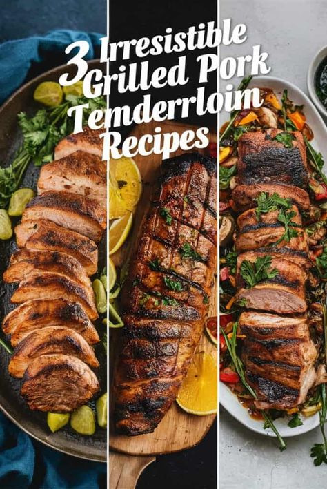 3 Irresistible Grilled Pork Tenderloin Recipes to Make You the Summer Grill Queen Best Grilled Pork Tenderloin Recipes, Summer Pork Tenderloin Recipes, Pork Tenderloin Recipes Grilled, Pork Tenerloin, Pork Tenderloin Grilled, Grilled Pork Loin Recipes, Grilled Pork Tenderloin Recipes, Grilled Tenderloin, Grilled Pork Loin