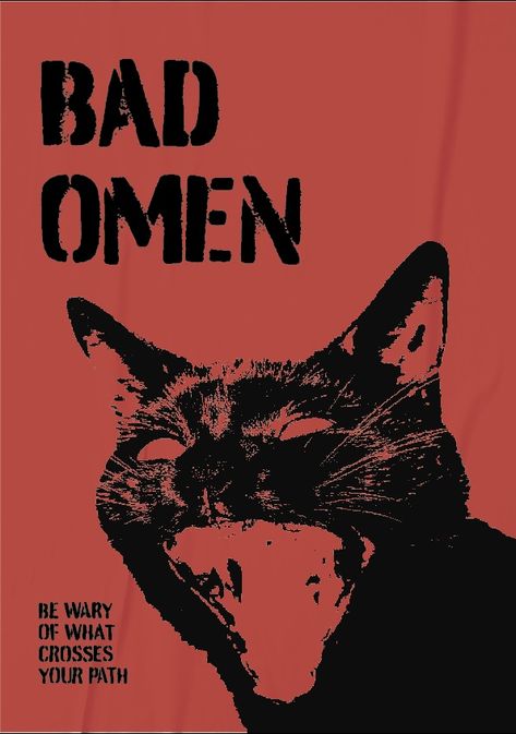 Poster Prints Halloween, Punk Posters Vintage, Cats Graphic Design, Cat Graphic Design Poster, Black Cat Graphic, Halloween Graphics Design, Punk Illustration Graphic Design, Halloween Graphic Design Illustration, Kittie Poster