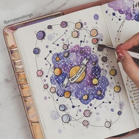 One of the best bujo tracker ideas I have ever encountered is using celestial objects such as planets and stars.🌏🌌☄ You can always play… Bujo Tracker Ideas, Bujo Tracker, Celestial Objects, Tracker Ideas, Planets And Stars, Habit Tracker Bullet Journal, Bullet Journal Tracker, Bullet Journal Notebook, Bullet Journal Themes