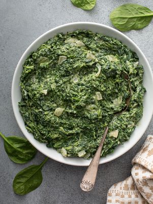 Bobby's Creamed Spinach - Paula Deen Creamed Spinach Recipe Easy, Polenta Fritta, Creamed Spinach Recipe, Vegan Cream Cheese, Leafy Vegetables, Creamed Spinach, Spinach Recipes, Paula Deen, Veggie Sides