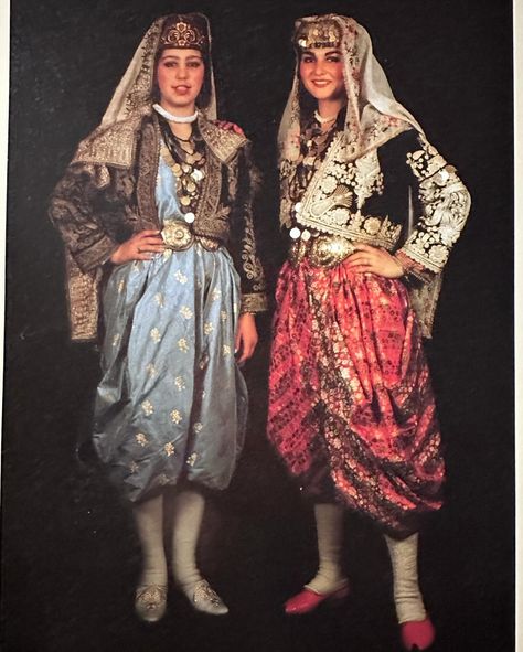 Historical Costumes of Turkish Women. Printed 1986. Hardcover, 175 pages. Features traditional garments from 284 different provinces in… | Instagram Turkish Clothing Women, Traditional Persian Clothing, Persian Clothes, Traditional Turkish Clothing, Persian Clothing, Persian Women, Turkish Clothing, Historical Dress, Folk Clothing