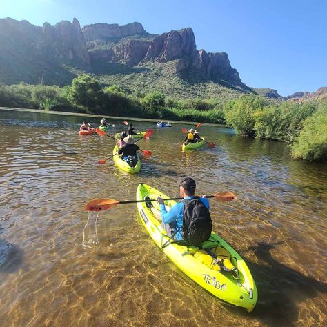 Saguaro Lake Az, Arizona Kayaking, Desert Beauty, River Kayaking, Canyon Lake, Kayak Tours, Inflatable Kayak, Canoe And Kayak, Round Trip