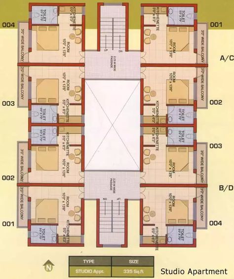 Small Room Decorating Ideas, Floor Plans Apartment, Studio Apartment Floor Plan, Floor Plan Apartment, Studio Apartment Plan, Small Apartment Floor Plans, Residential Building Plan, Studio Apartment Floor Plans, Plan Apartment