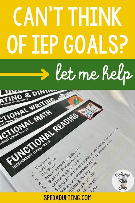 Calling all special education teachers! Are you struggling to write IEP goals for your special education students? Are you tired of spending hours writing IEP goals only to second-guess yourself. Let me take the stress and overwhelm out of writing IEP goals. Here are my favorite tips and resources to help you write stress-free IEP goals every time. Don’t forget to grab this FREE IEP Goal Bank so you can start writing better IEP goals today! Iep Goals For Severe And Profound, Writing Iep Goals And Objectives, Iep Goals For High School Students, Iep Writing, Iep Goal Tracking, Special Education Classroom Setup, Special Education Organization, Resource Teacher, Intervention Strategies