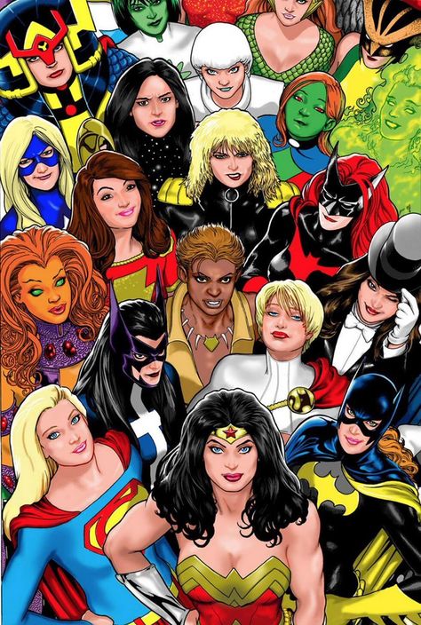 women of the DCU Female Dc Characters, Art Dc Comics, Characters Female, Hulk Character, Female Comic Characters, Circus Characters, Univers Dc, Different People, Arte Dc Comics