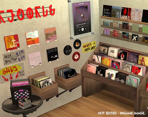 Sims 4 Cc Games Room, Sims 4 Music Festival, Sims 4 Rodent Cc, Sims 4 Cc Posters Lana Del Rey, Sims 4 Vinyl Records, Sims 4 Cc Album Covers, Sims Music Cc, Sims 4 Cc Wall Art Decor, Sims 4 Functional Stores