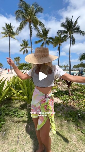 Monica D 🌺 Hawaii 🏖 Beach on Instagram: "Would you wear it ? * I love using this coconut buckle with my sarong creations , it adds a fun little detail . This little skirt makes a great and very easy to make beach or pool cover up . You can throw it on and easily go to lunch ! * Comment BEACH for all the links! • • • • #summeroutfits #summeroutfitideas #fashionhacks #vacationoutfits #sarongoutfits #sarong" Sarong Buckle, Hawaiian Skirt, Sarong Skirt, Pool Cover, Hawaii Beaches, Sarong, Beach Vibe, Vacation Outfits, Bathing Suits