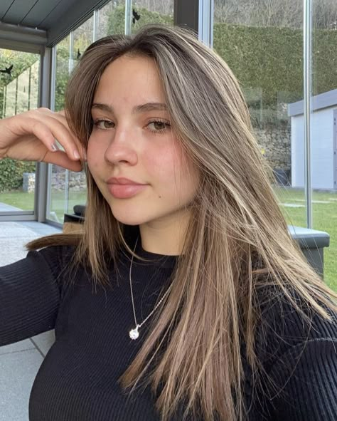 Fair Brunette Hair, Cool Brown Hair Light, Mousy Hair With Highlights, Mousy Brown Hair With Blonde Highlights, Lightish Brown Hair, Light Brown Hair With Highlights Pale Skin, Dark Blonde Brown Eyes, Dark Eyes Light Hair, Blonde With Dark Undertones