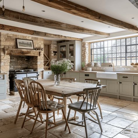 Crafting The Perfect English Countryside Kitchen English Countryside Aesthetic, English Cottage Kitchens, Countryside Kitchen, Homestead Kitchen, Country Interior Design, Countryside Style, Kitchen Colour Schemes, Cottage Kitchens, Country Interior