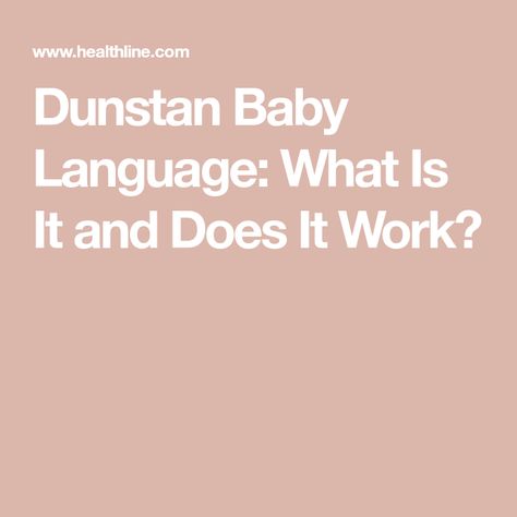 Dunstan Baby Language, Baby Language, Baby Sounds, Speech Therapist, Be Amazing, Language Development, Baby Makes, Baby Needs, New Parents