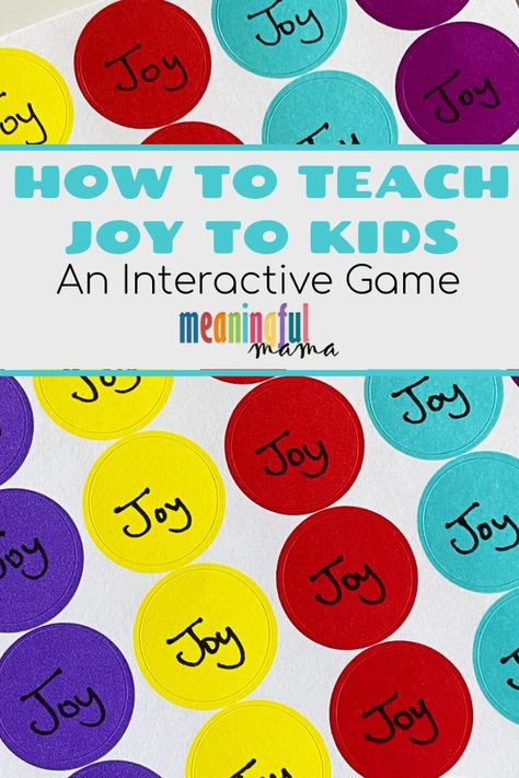 How to Teach Kids About Joy Games About Joy, Joy Object Lesson For Kids, Fruit Of The Spirit Joy Craft For Kids, Joy Crafts For Kids, Children’s Ministry Activities, Children’s Church Activity, Joy Activities For Kids, What Brings You Joy, Joy Crafts For Kids Sunday School