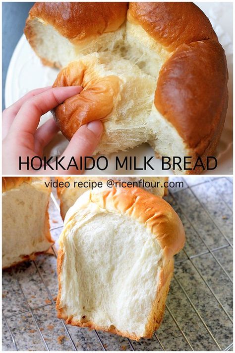 Hokkaido Milk Bread, Japanese Milk Bread, Milk Bread Recipe, Japanese Bread, Milk Bread, Bread Bun, Fool Proof, Bread Machine Recipes, Bread Recipes Sweet