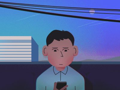 Commuting by Ross Plaskow | Dribbble | Dribbble Expressions Animation, Mood Animation, Behance Gif, Parallax Animation, Work Animation, 2d Animation Background, 2d Motion Graphics Animation, Animated Illustration, Gif Illustration Inspiration